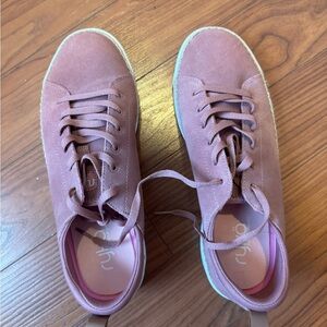 Ryka Pink Sneakers Suede Lace-Up